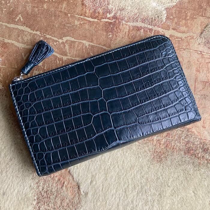 クロコダイルＬ字長財布""