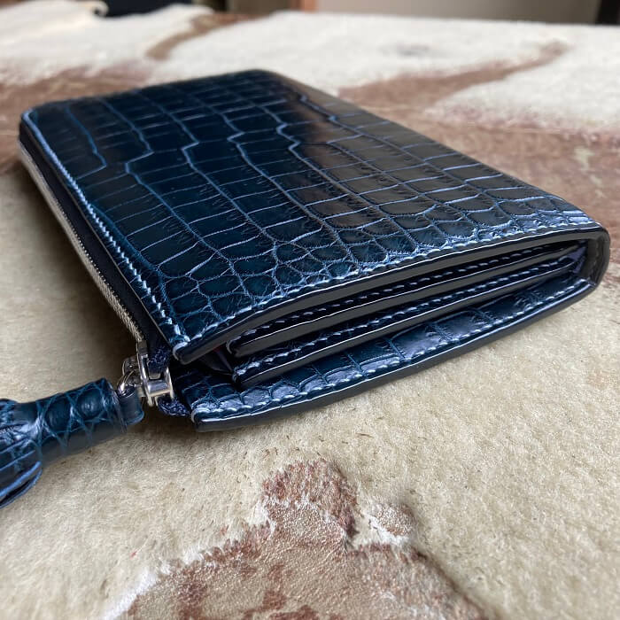 クロコダイルＬ字長財布