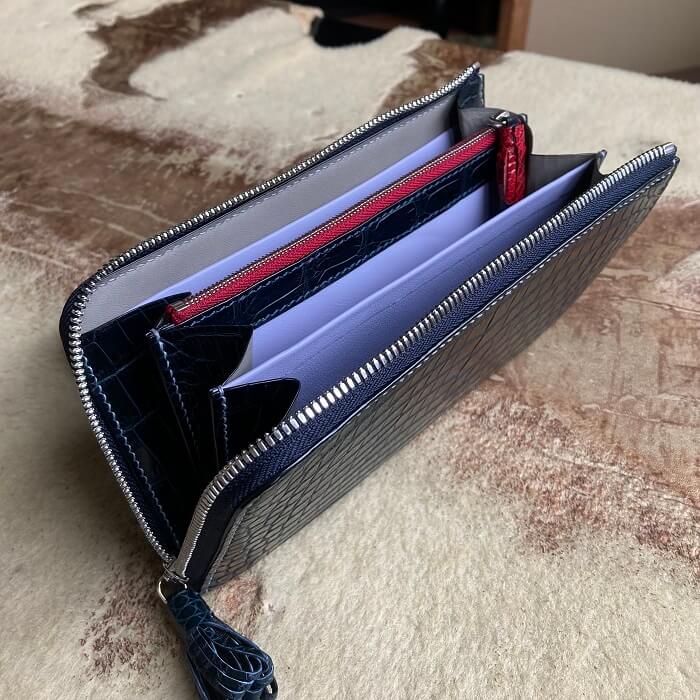 クロコダイルＬ字長財布