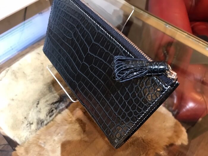 クロコダイルＬ字長財布