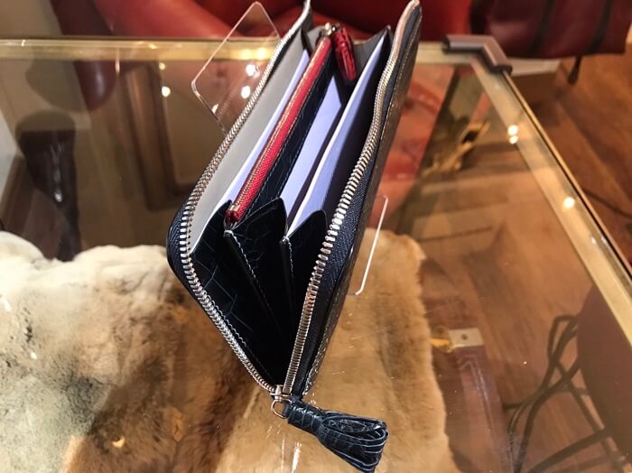 クロコダイルＬ字長財布