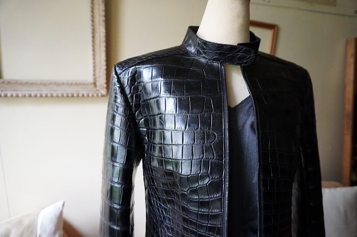 クロコダイルライダースジャケット
