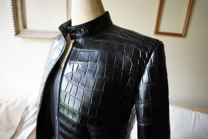 クロコダイルライダースジャケット