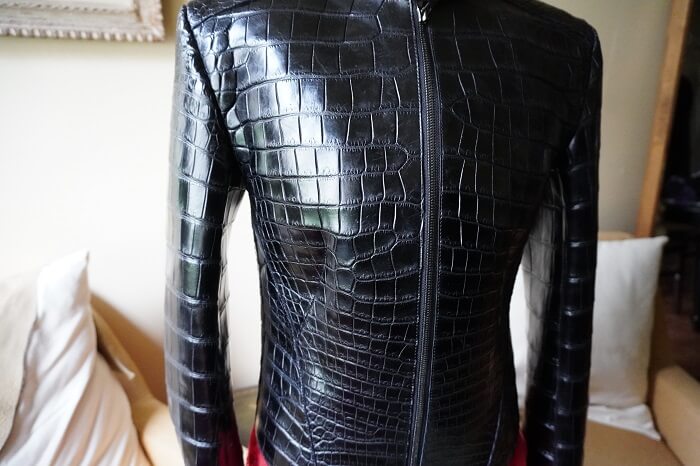 クロコダイルライダースジャケット