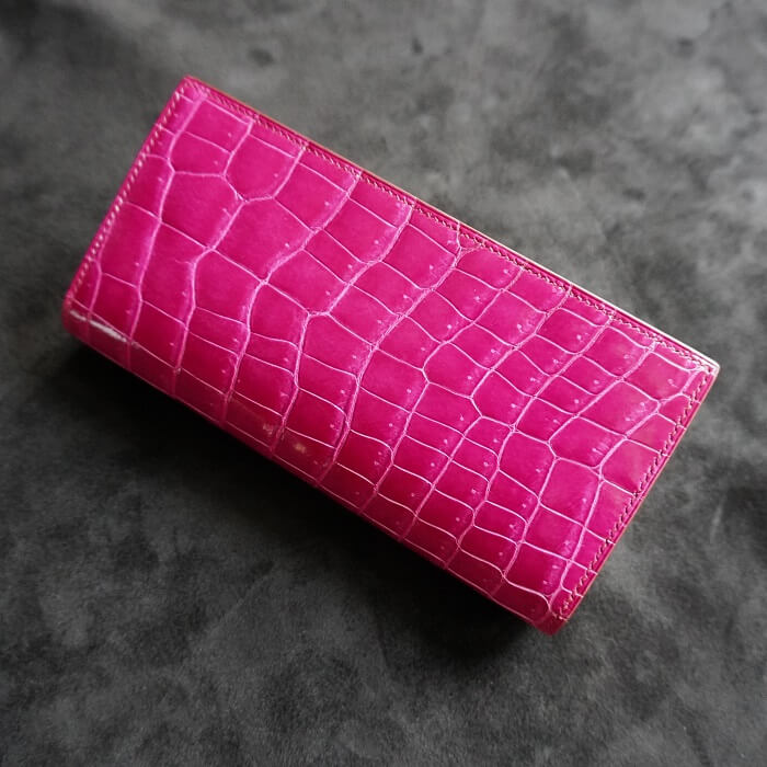 シャイニングポロサスクロコ長財布