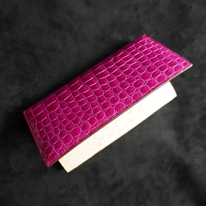 シャイニングポロサスクロコ長財布