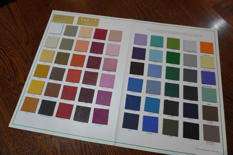 レディース用クロコダイル薄型ラウンドファスナー長財布のカスタムオーダーメイドの内装