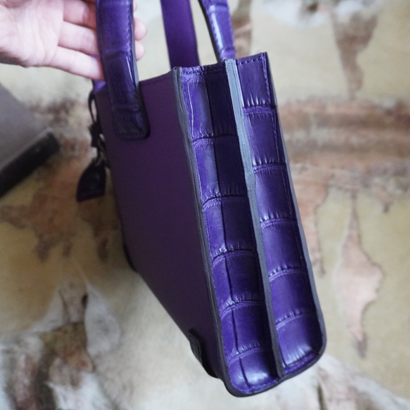 クロコダイルちょい持ちミニトートバッグ