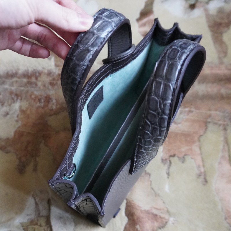 クロコダイルちょい持ちミニトートバッグ