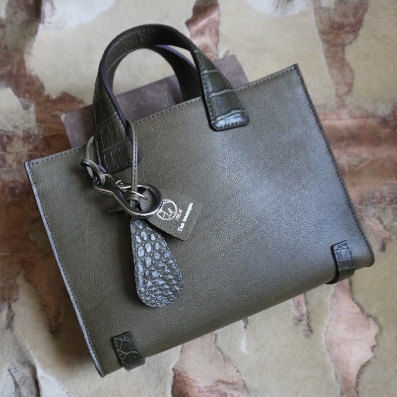 クロコダイルちょい持ちミニトートバッグ
