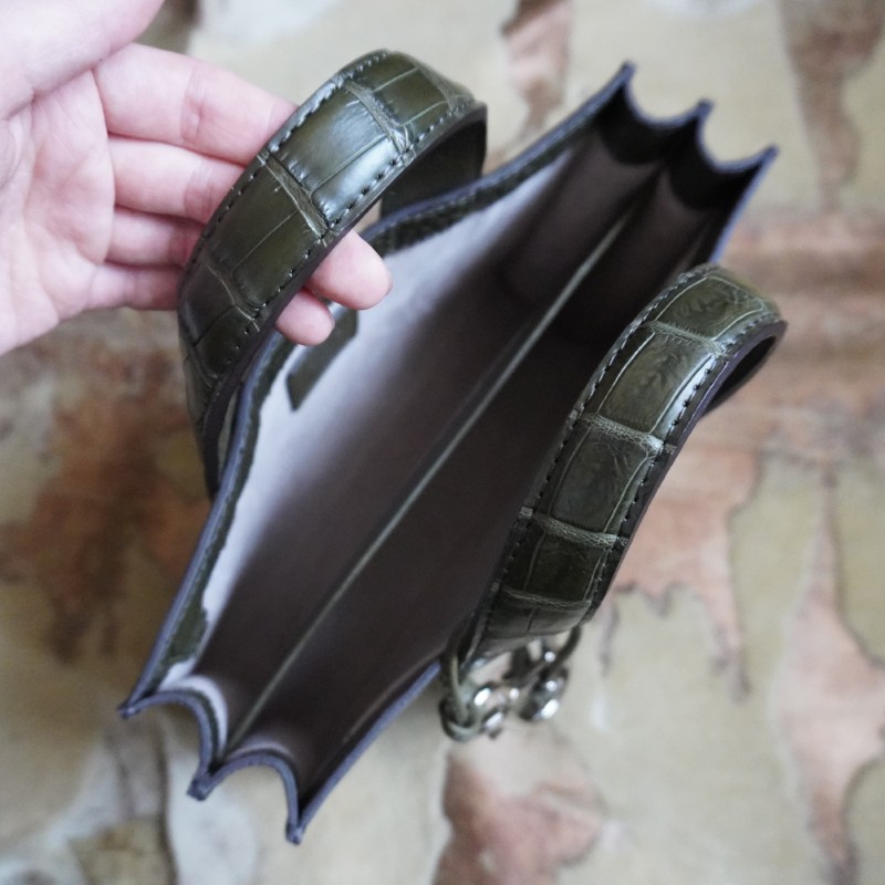 クロコダイルちょい持ちミニトートバッグ