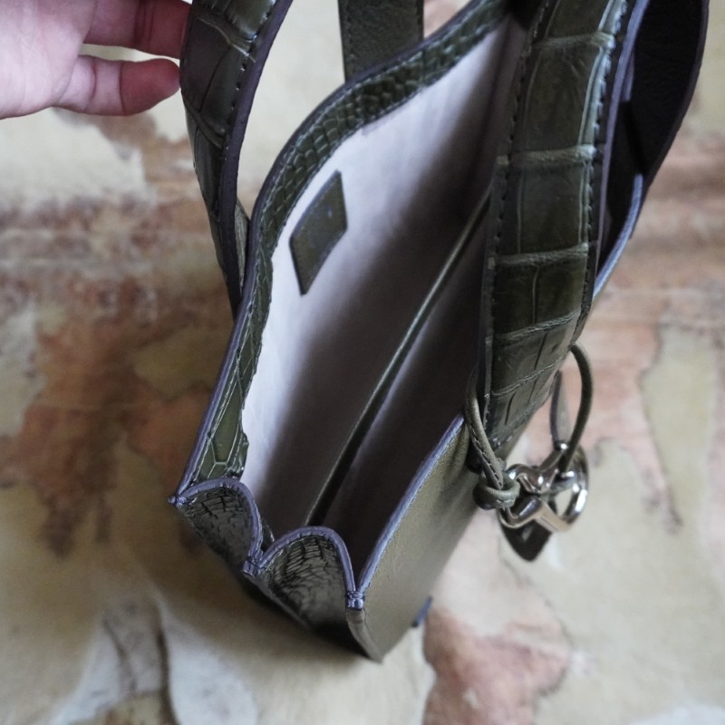 クロコダイルちょい持ちミニトートバッグ