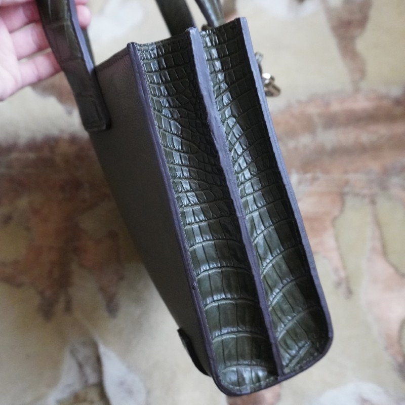 クロコダイルちょい持ちミニトートバッグ