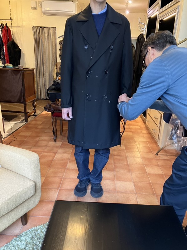 革レザージャケットのオーダーメイドはポロコートのフィッティング